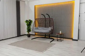 Zigonzi Home, Çift Kişilik Salıncak, Makrome, Kahverengi 